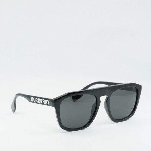 💯 NEW BURBERRY WREN BE4396U 300187 BLACK DARK GREY SUNGLASSES - Picture 8 of 10